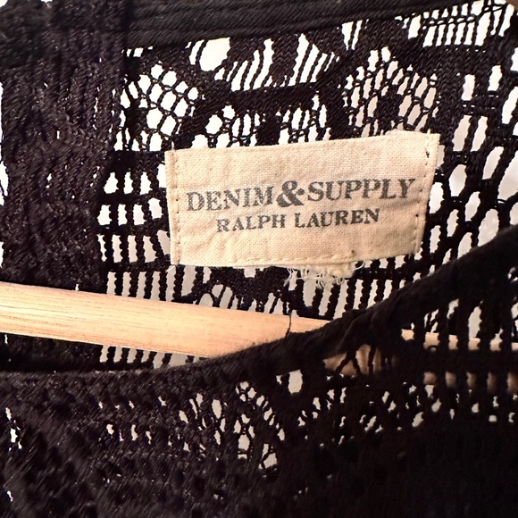 Ralph Lauren Denim & Supply lace and cotton boho baby doll top. - Picture 4 of 6